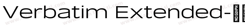 Verbatim Extended字体转换
